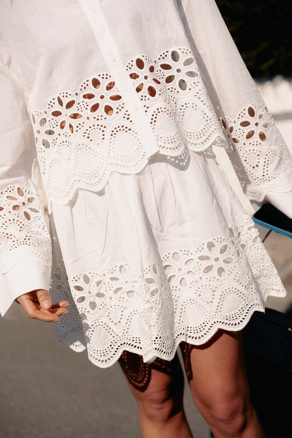 Quella skirt optic white