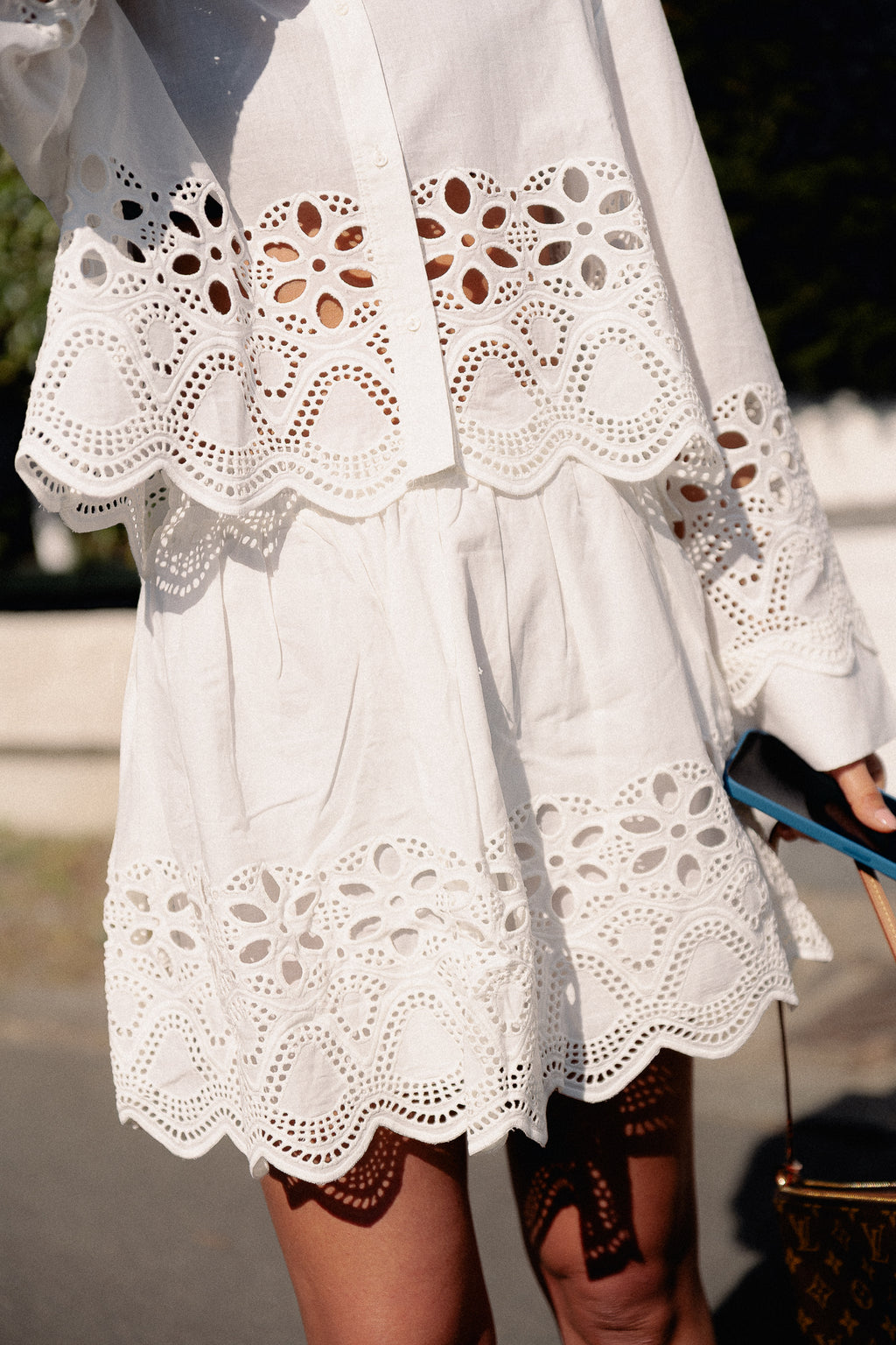 Quella skirt optic white