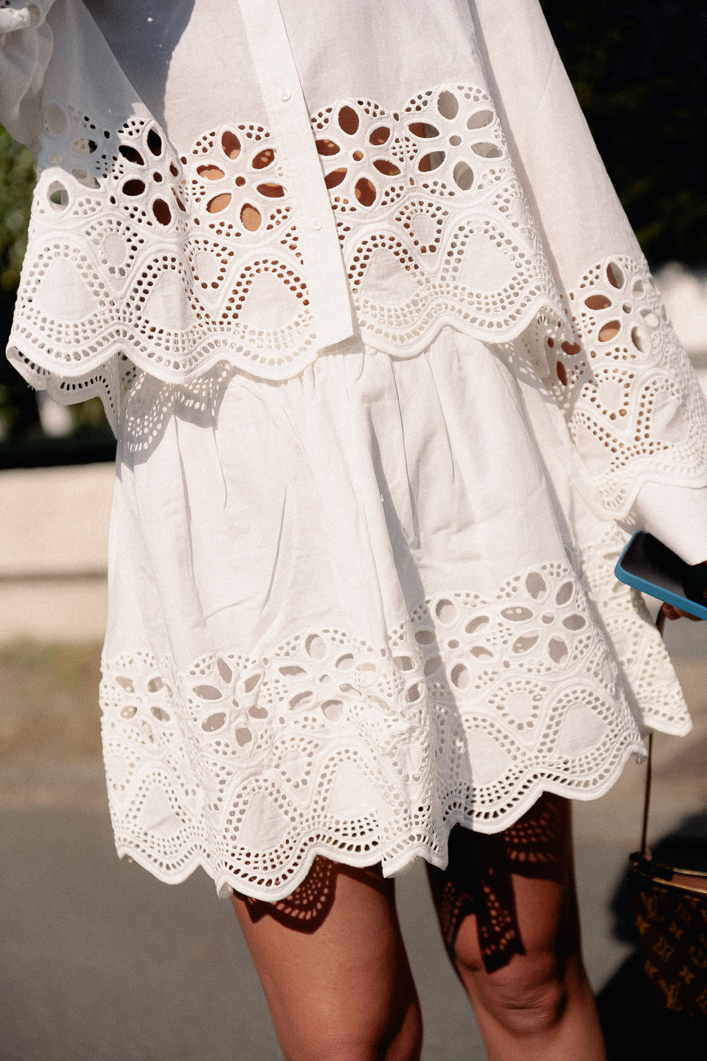Quella skirt optic white
