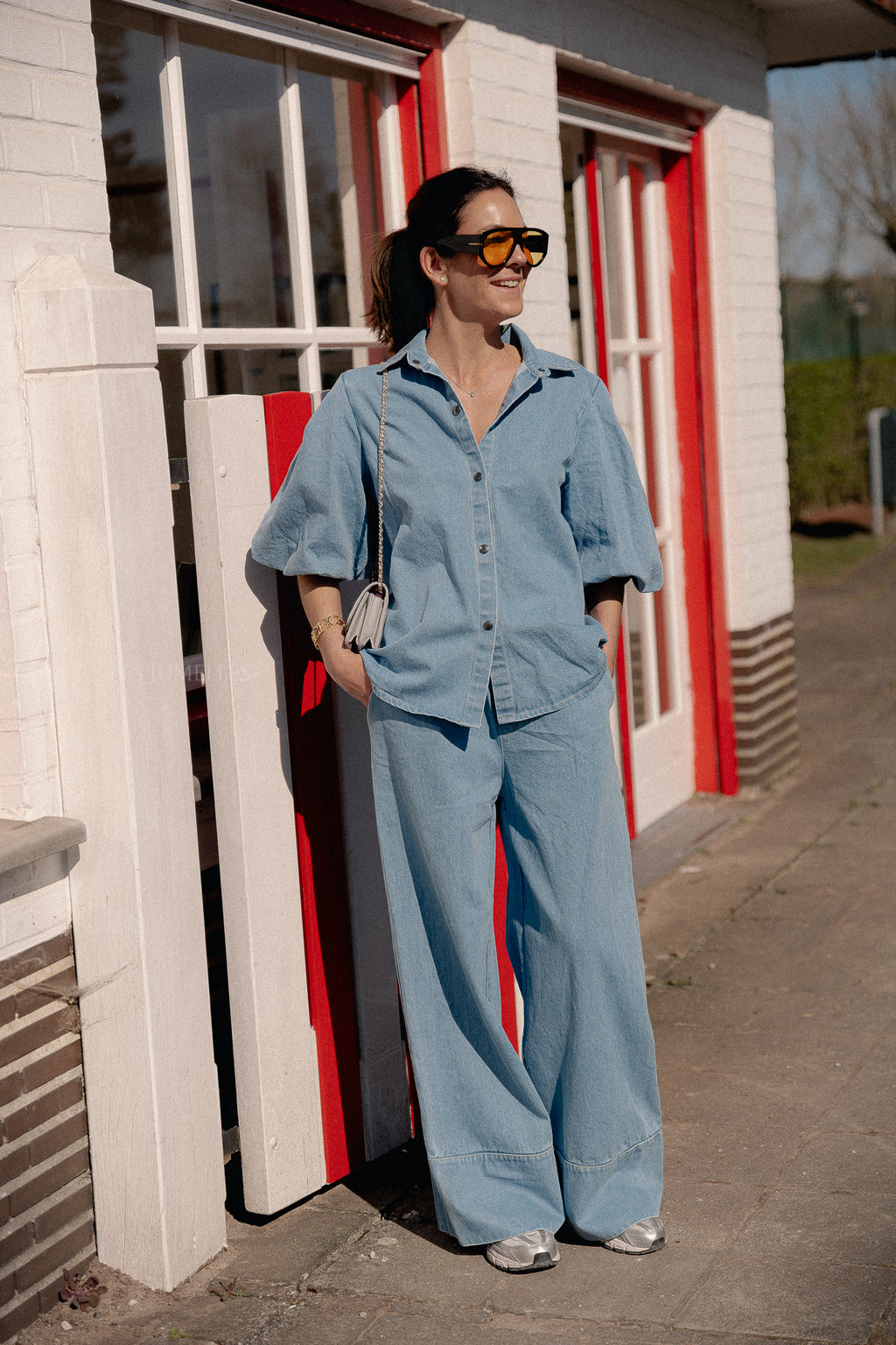 Celeste Hose in Light Blue Denim