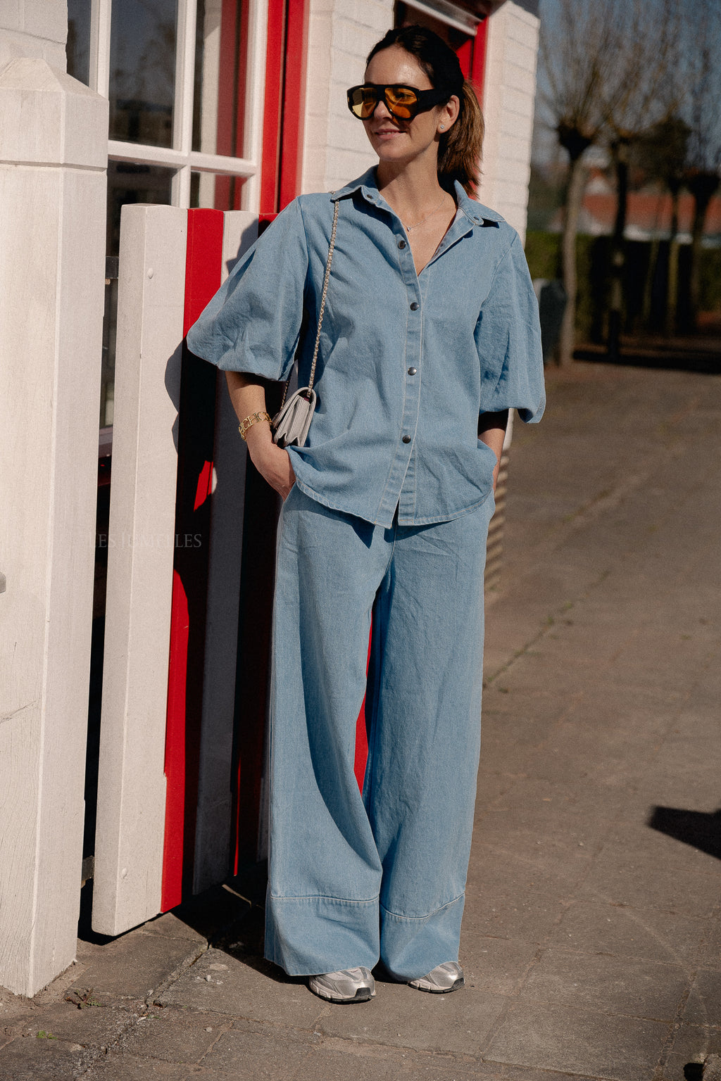 Celeste Hose in Light Blue Denim
