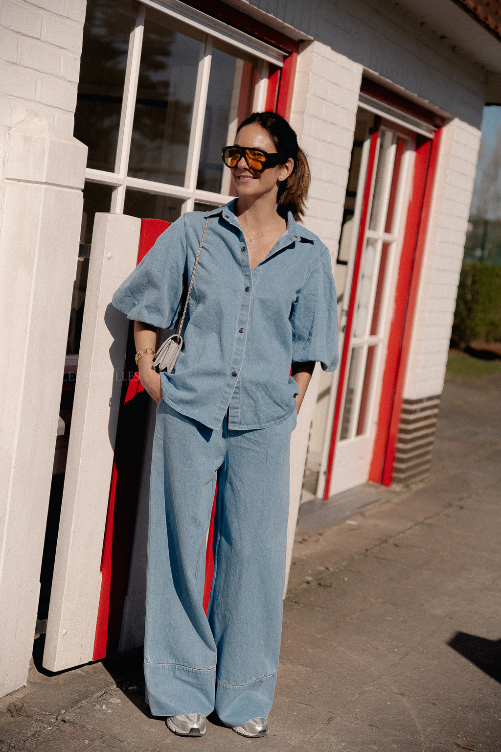 Celeste Hose in Light Blue Denim