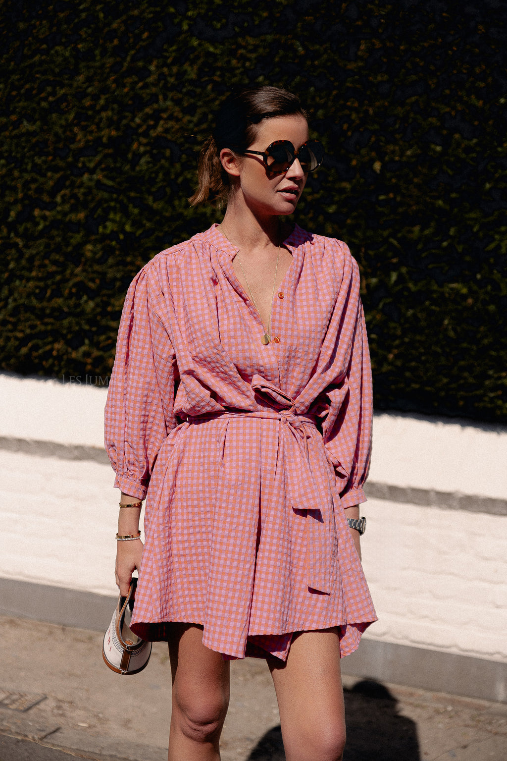 Kate vichy dress orange/lilac