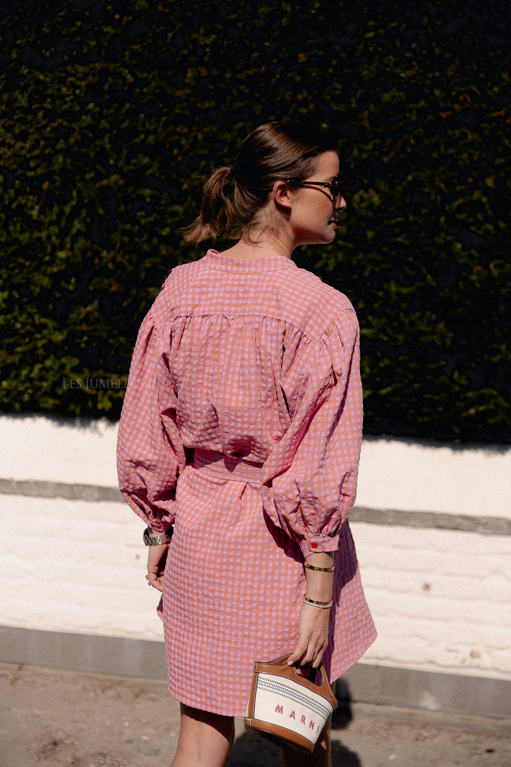 Kate vichy dress orange/lilac