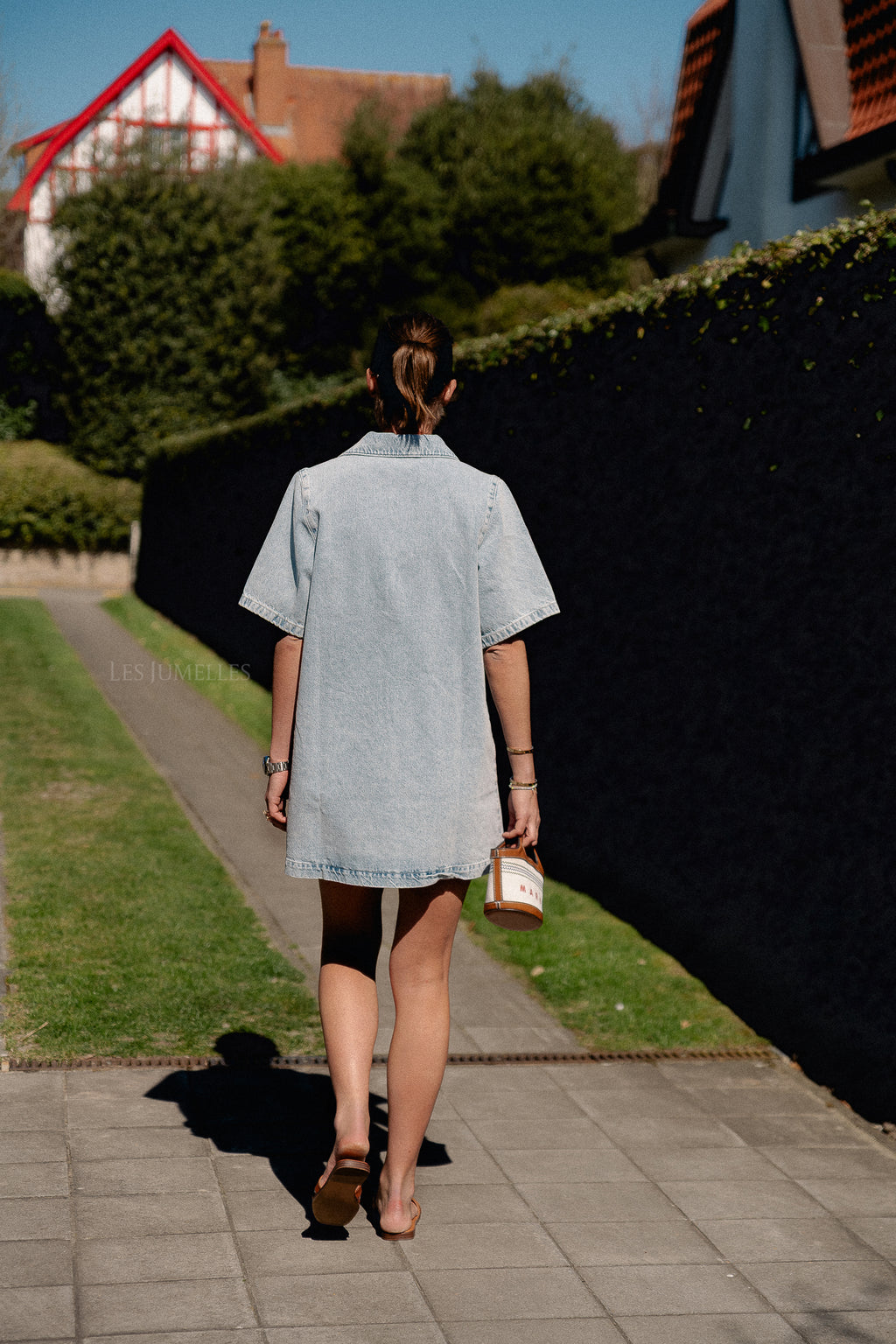 Asta Jeanskleid Hellblau