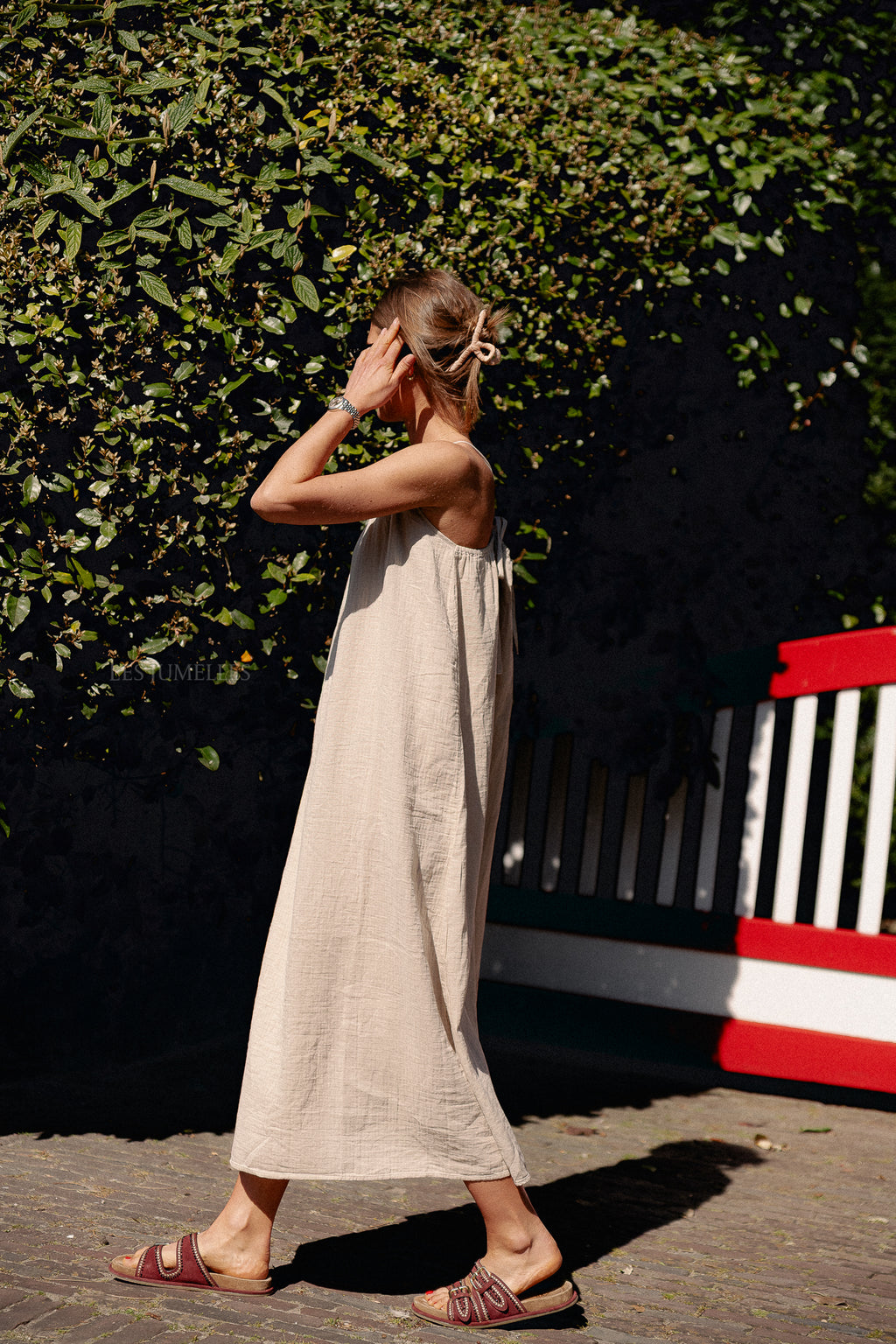 VILania Maxi-Slipkleid in Feather Gray