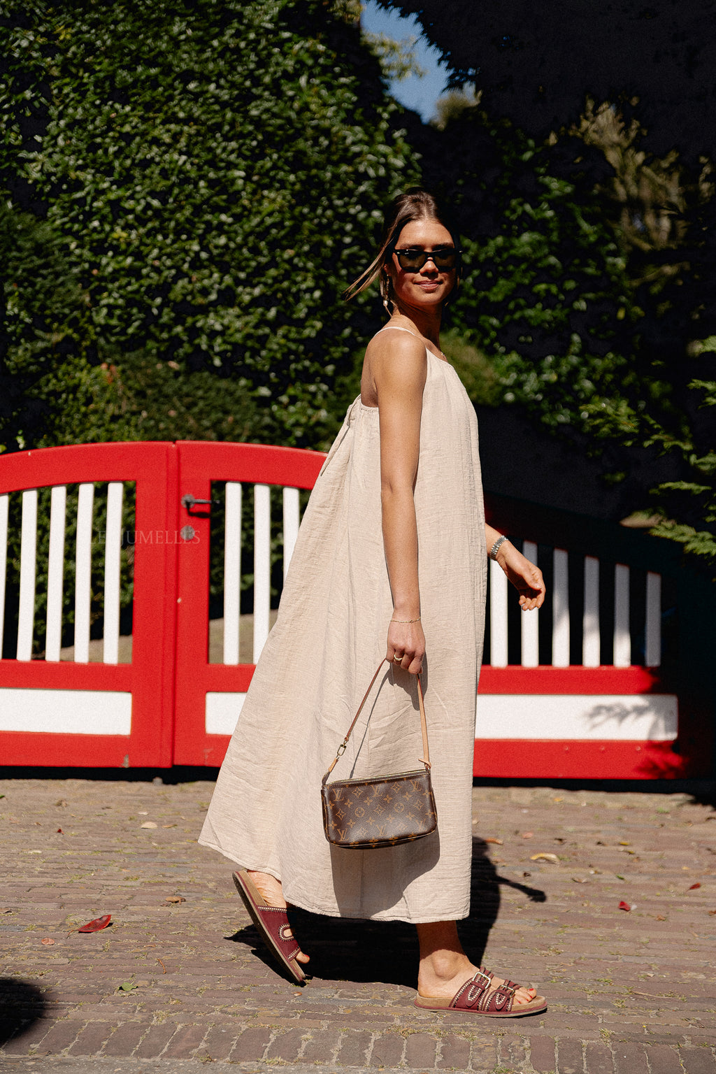 VILania Maxi-Slipkleid in Feather Gray