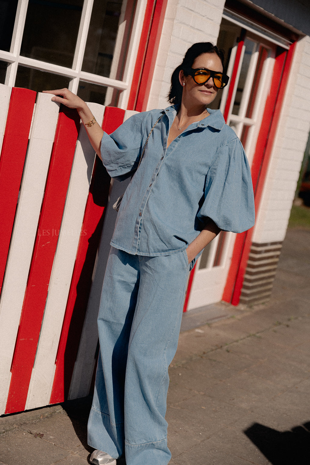 Celeste Hose in Light Blue Denim