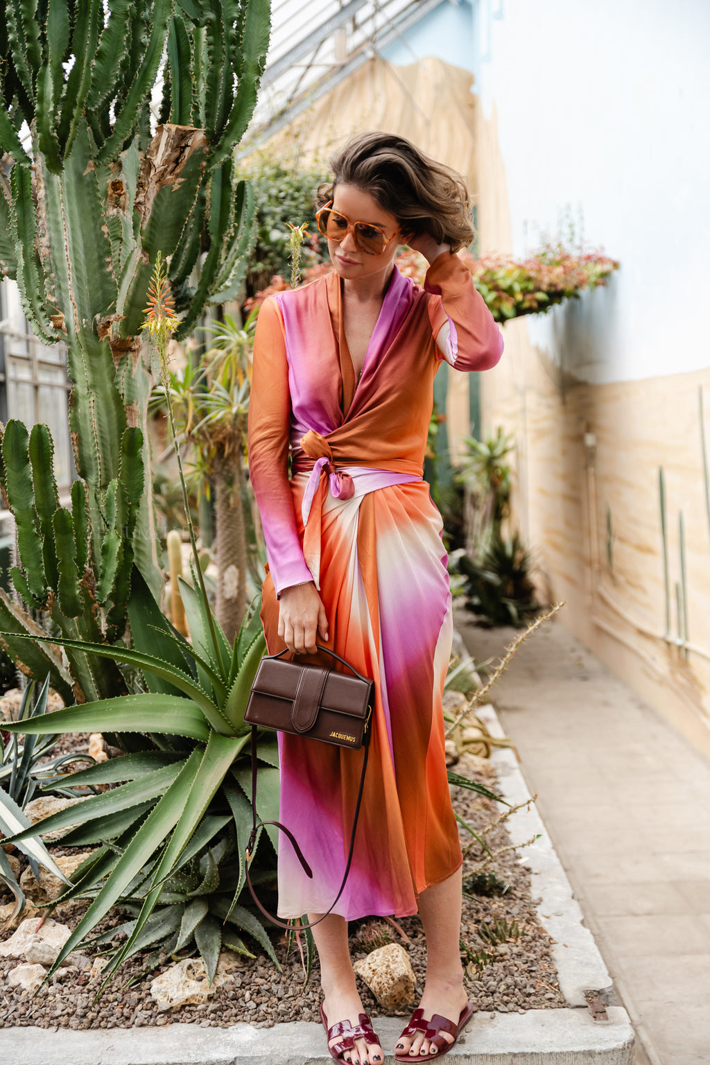 Charlote viscose long dress lilac