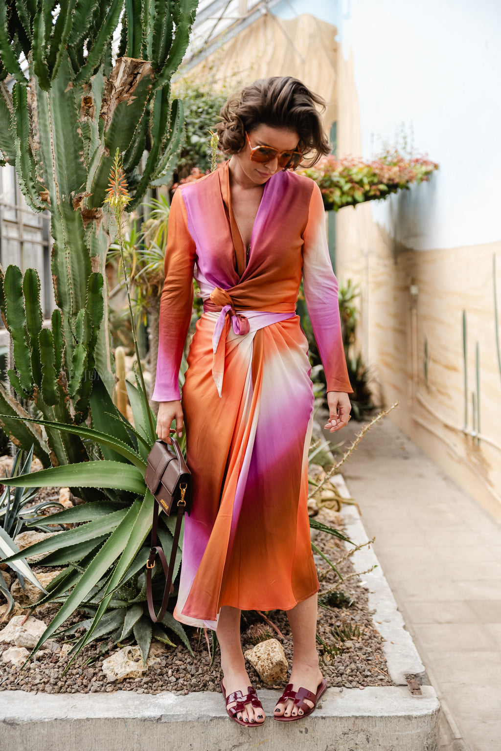 Charlote viscose long dress lilac