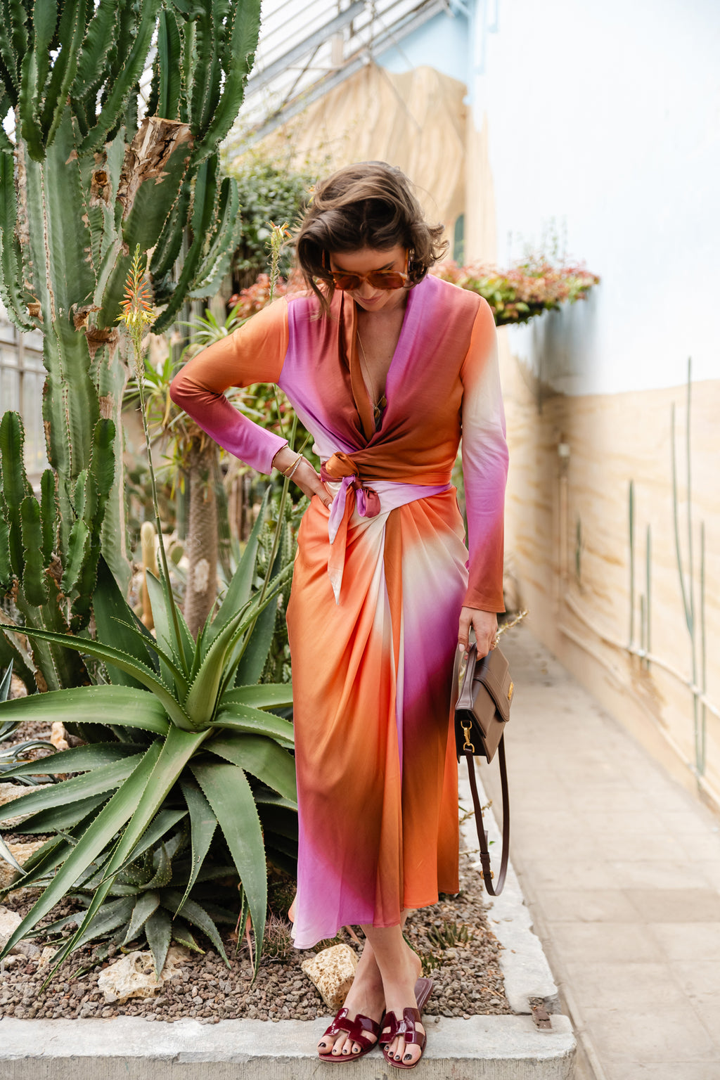 Charlote viscose long dress lilac