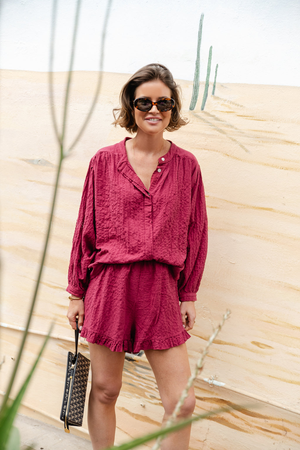 Blair top terracotta