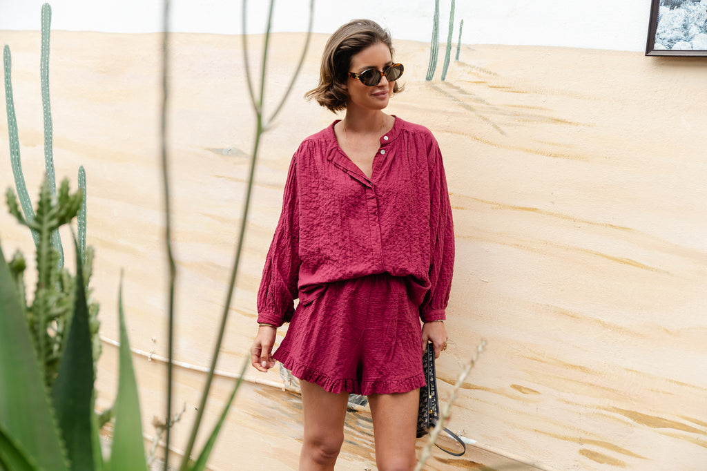 Blair top terracotta