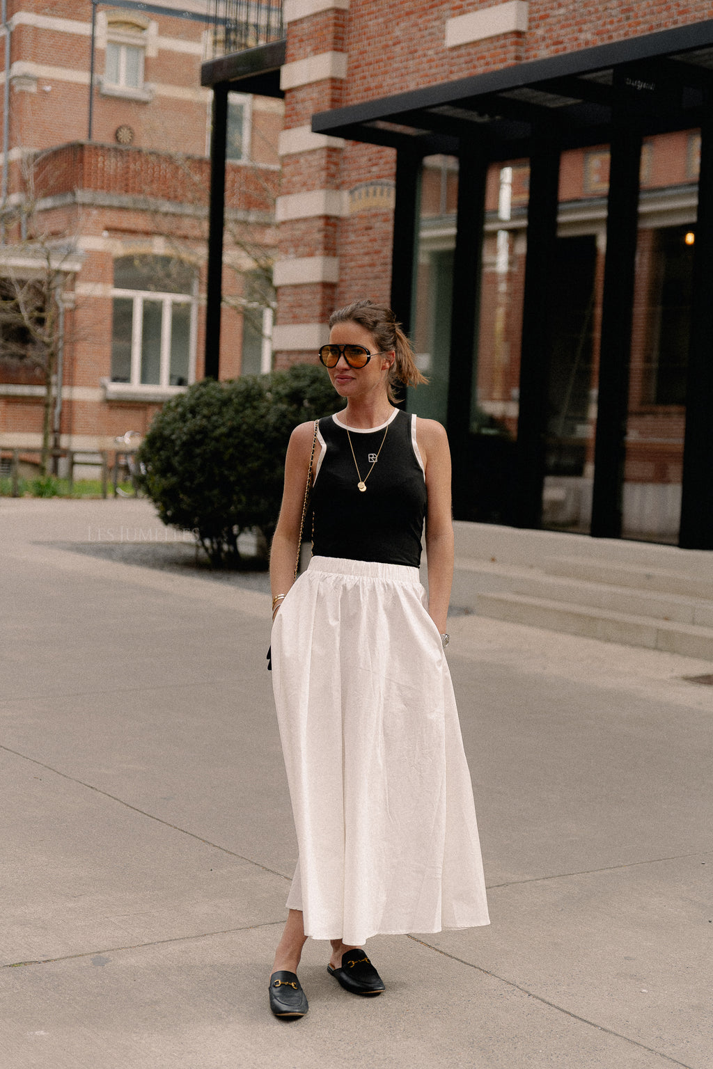 VIDonna midi skirt cloud dancer