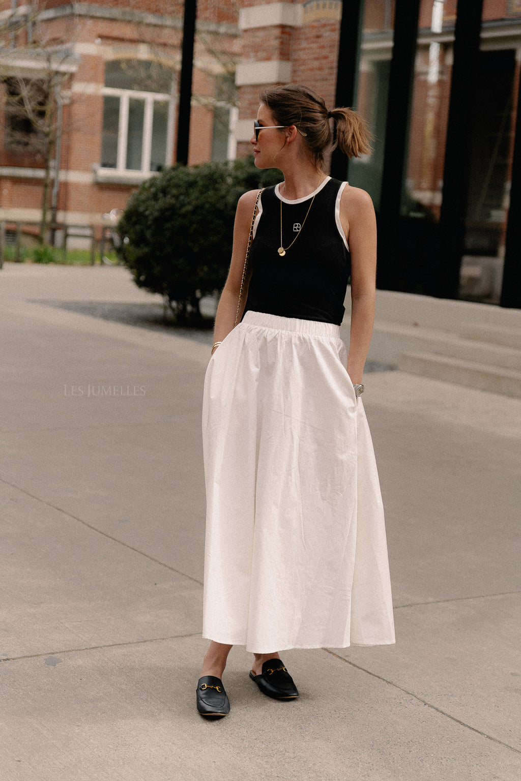 VIDonna midi skirt cloud dancer