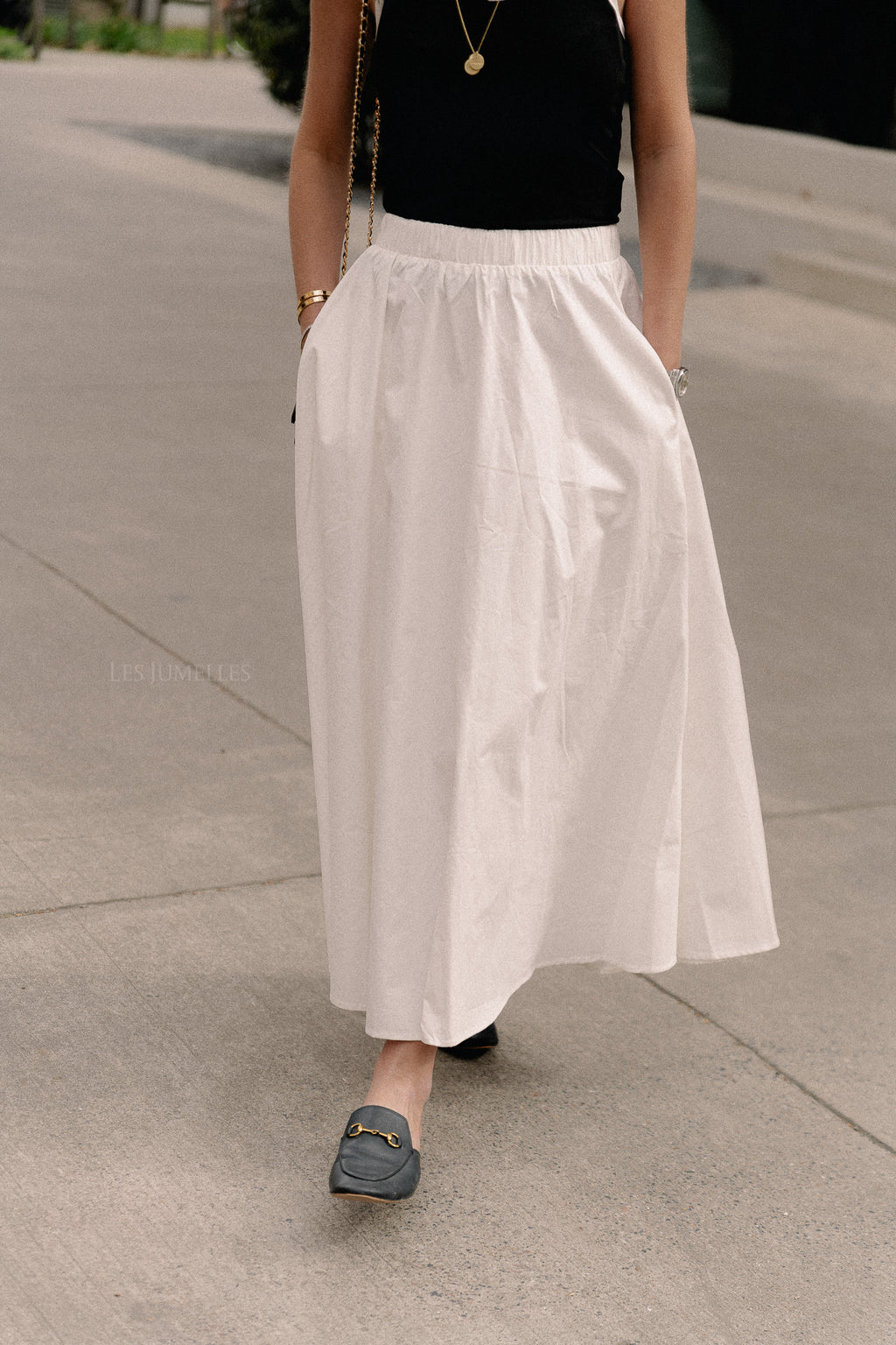 VIDonna midi skirt cloud dancer