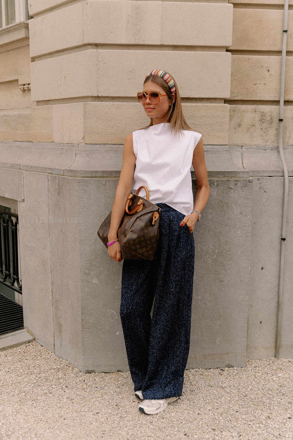 VIMie HW pants navy
