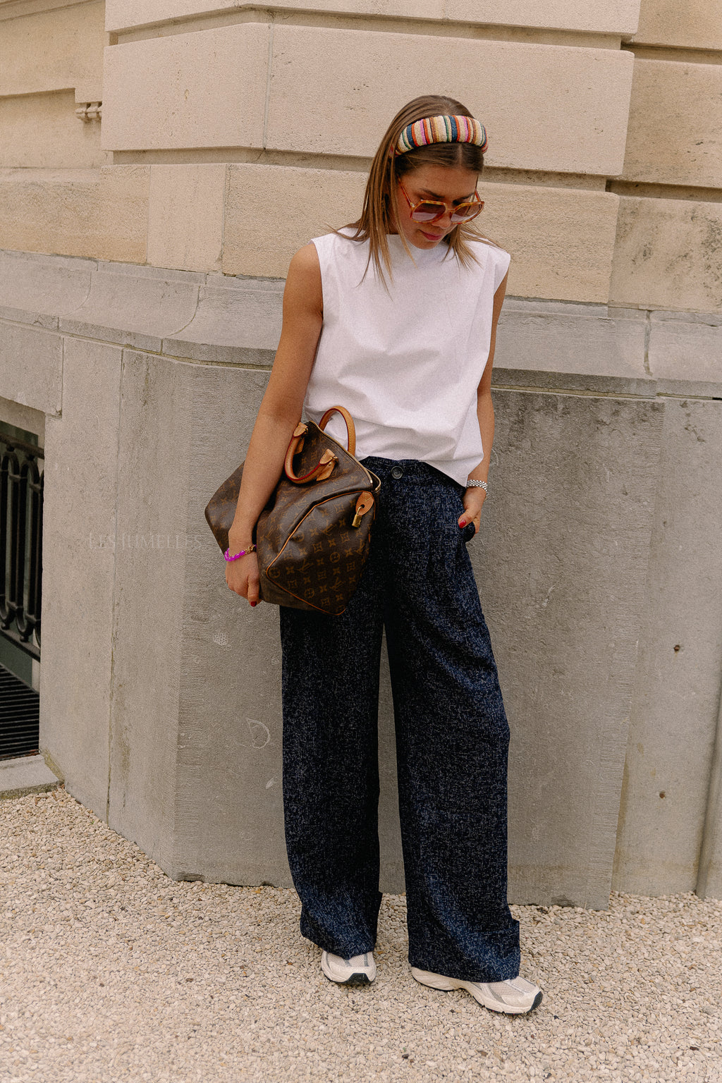 VIMie HW pants navy