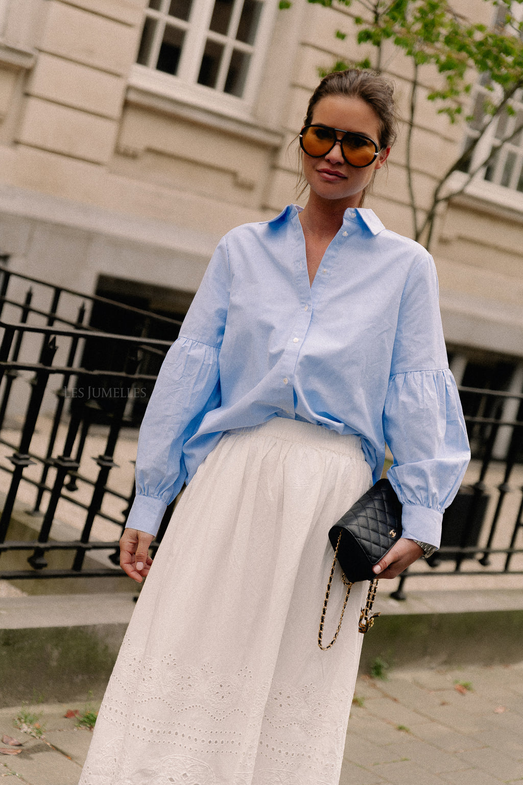 VIMette HW midi skirt snow white