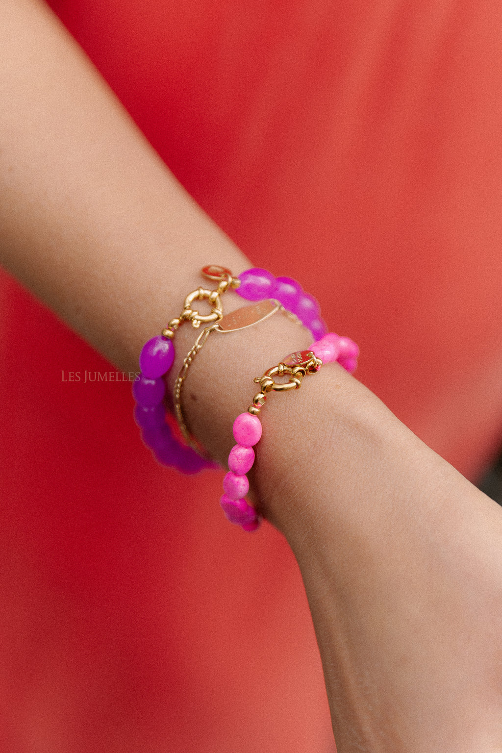 Daisy bracelet lovely pink
