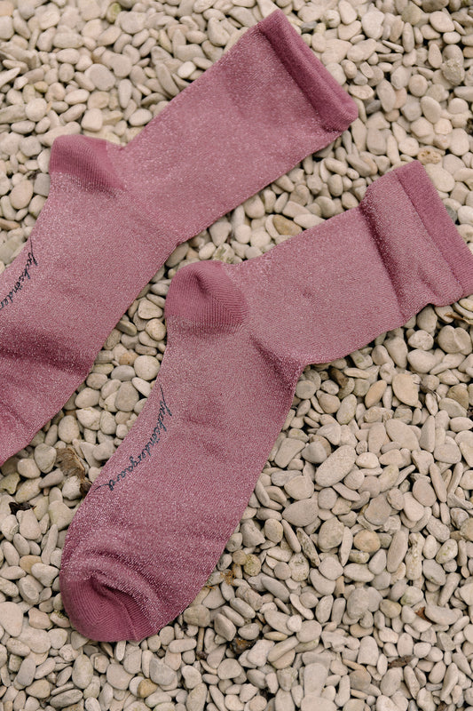 Les Jumelles <tc>Dina feste Socken wehmütiges Mauve</tc>