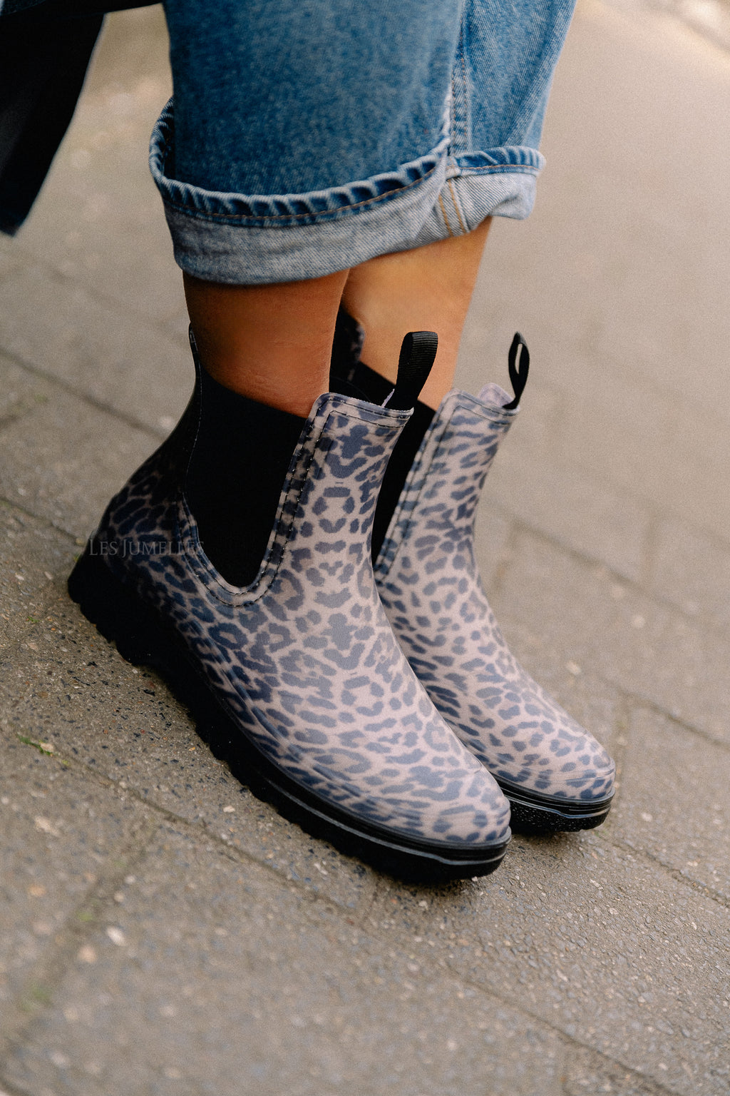JodieSW rubber boots light brown leopard