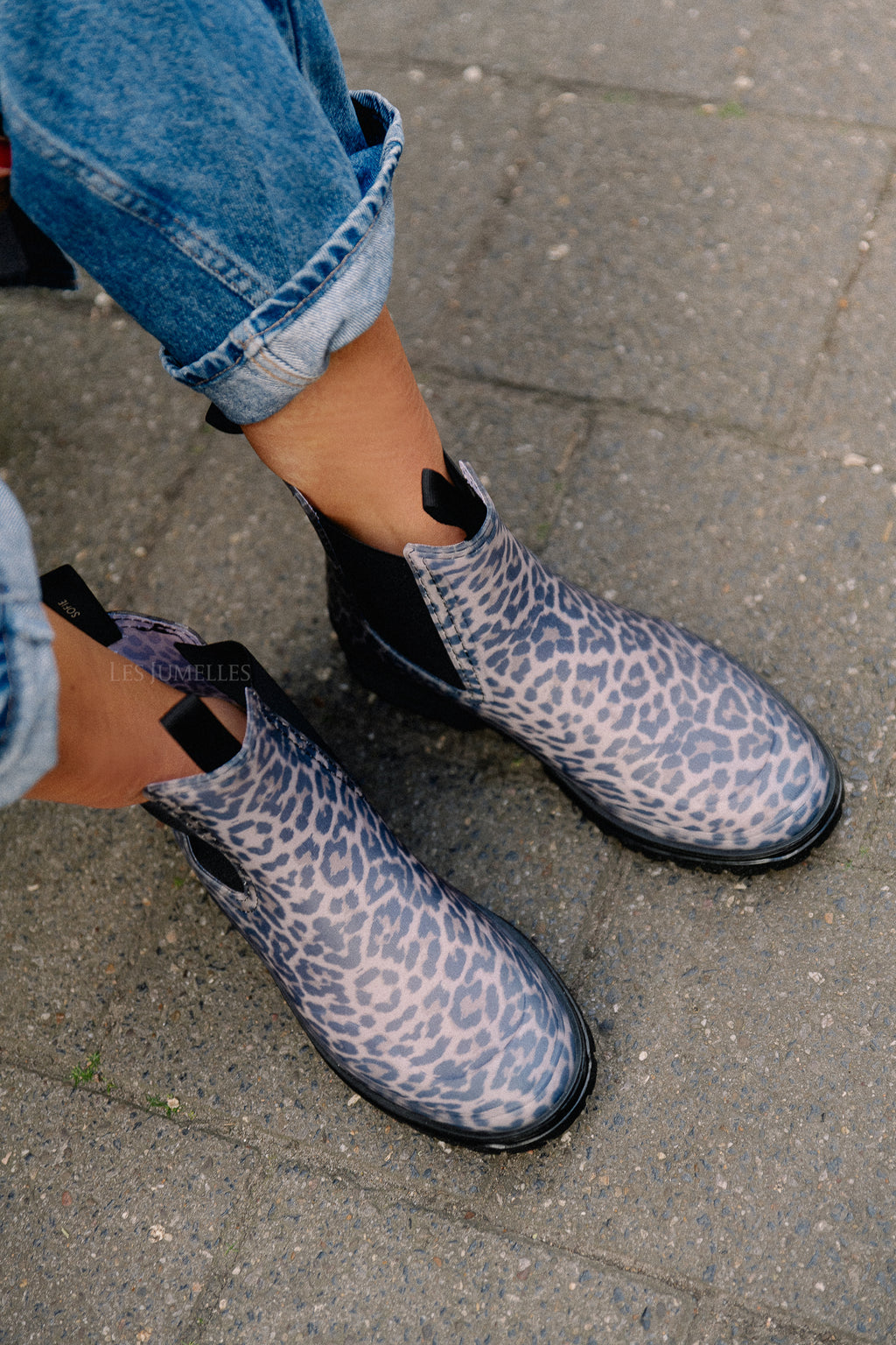 JodieSW rubber boots light brown leopard