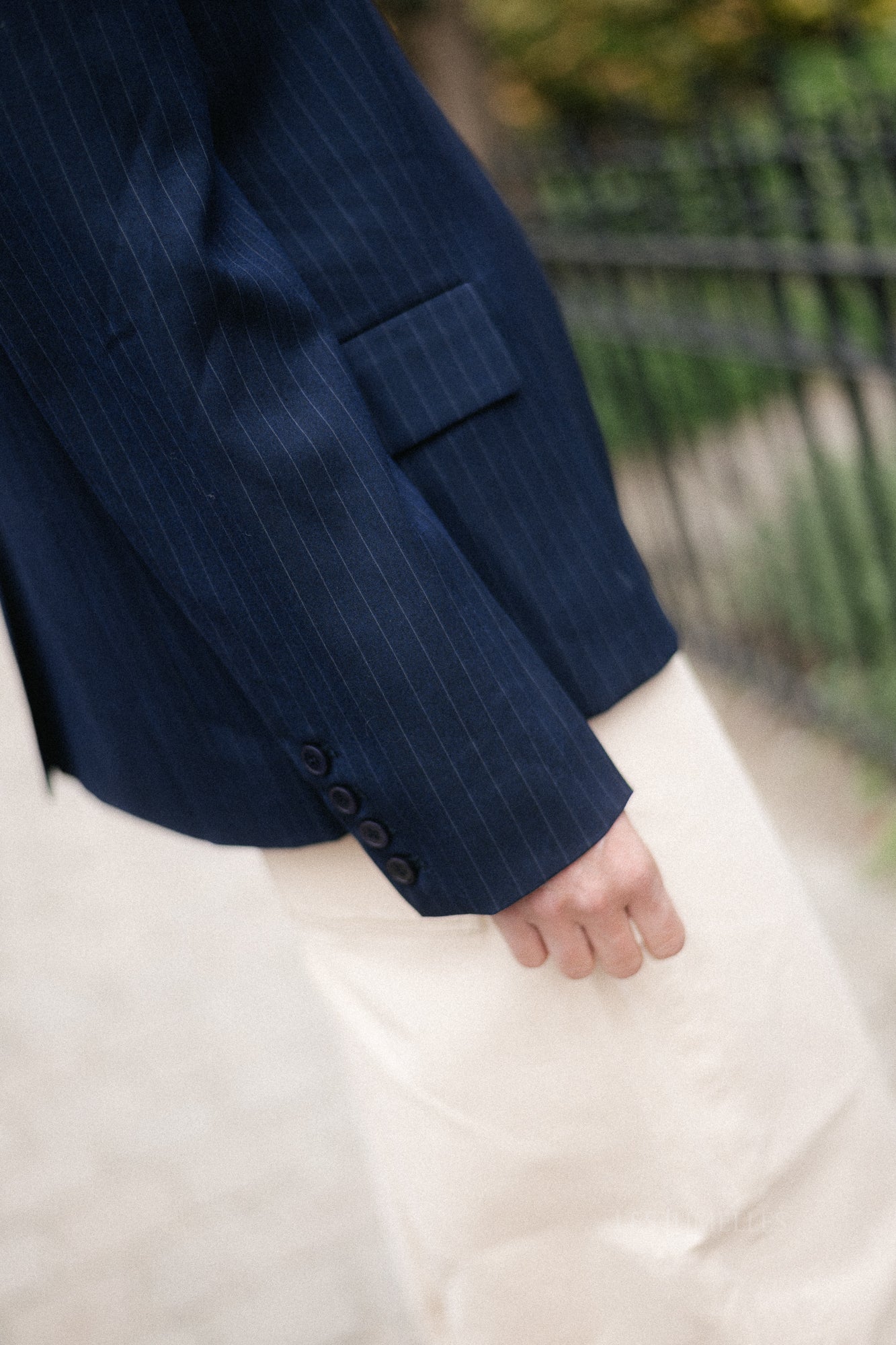 Igone blazer - navy pinstripe