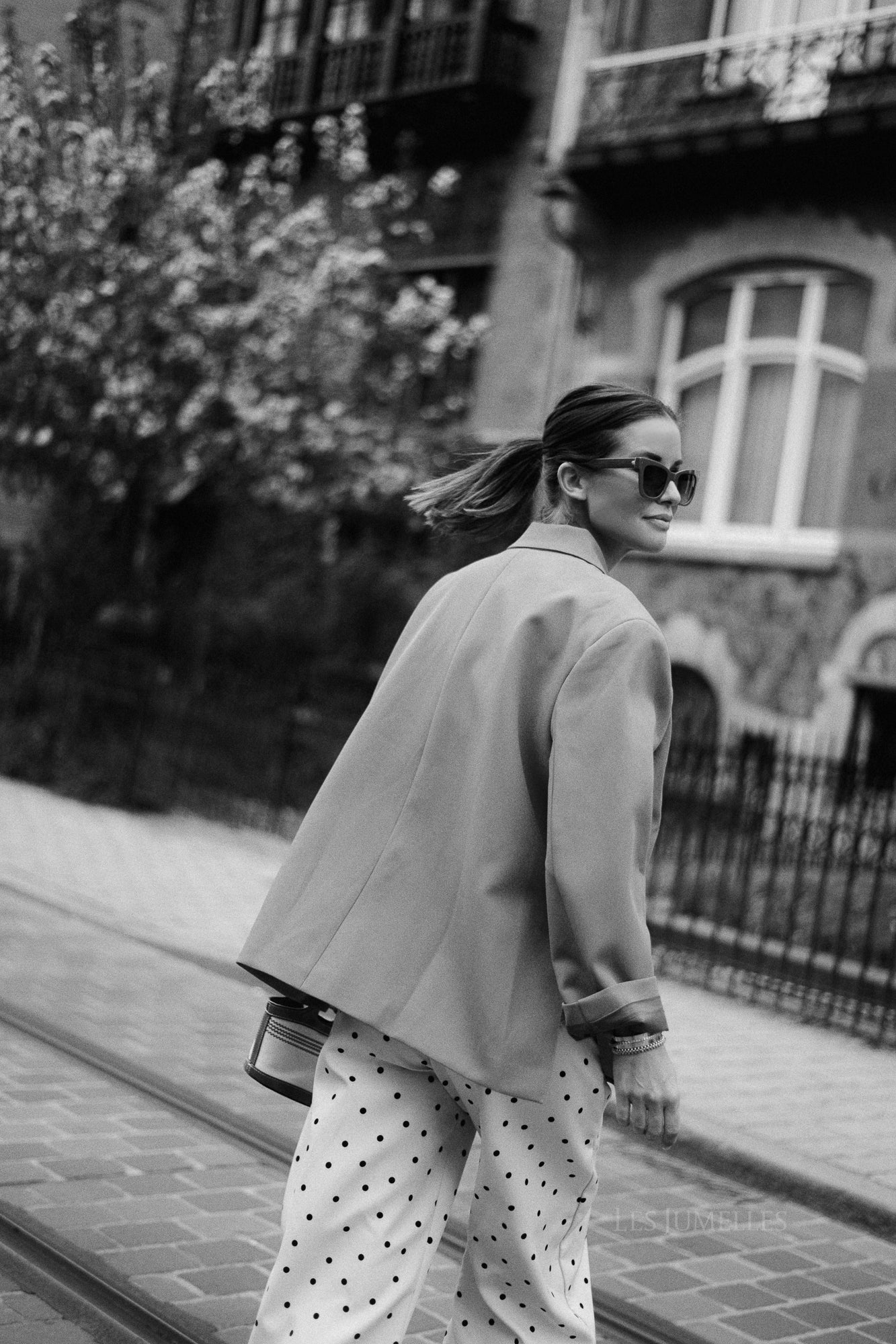 Chloe oversized blazer island green