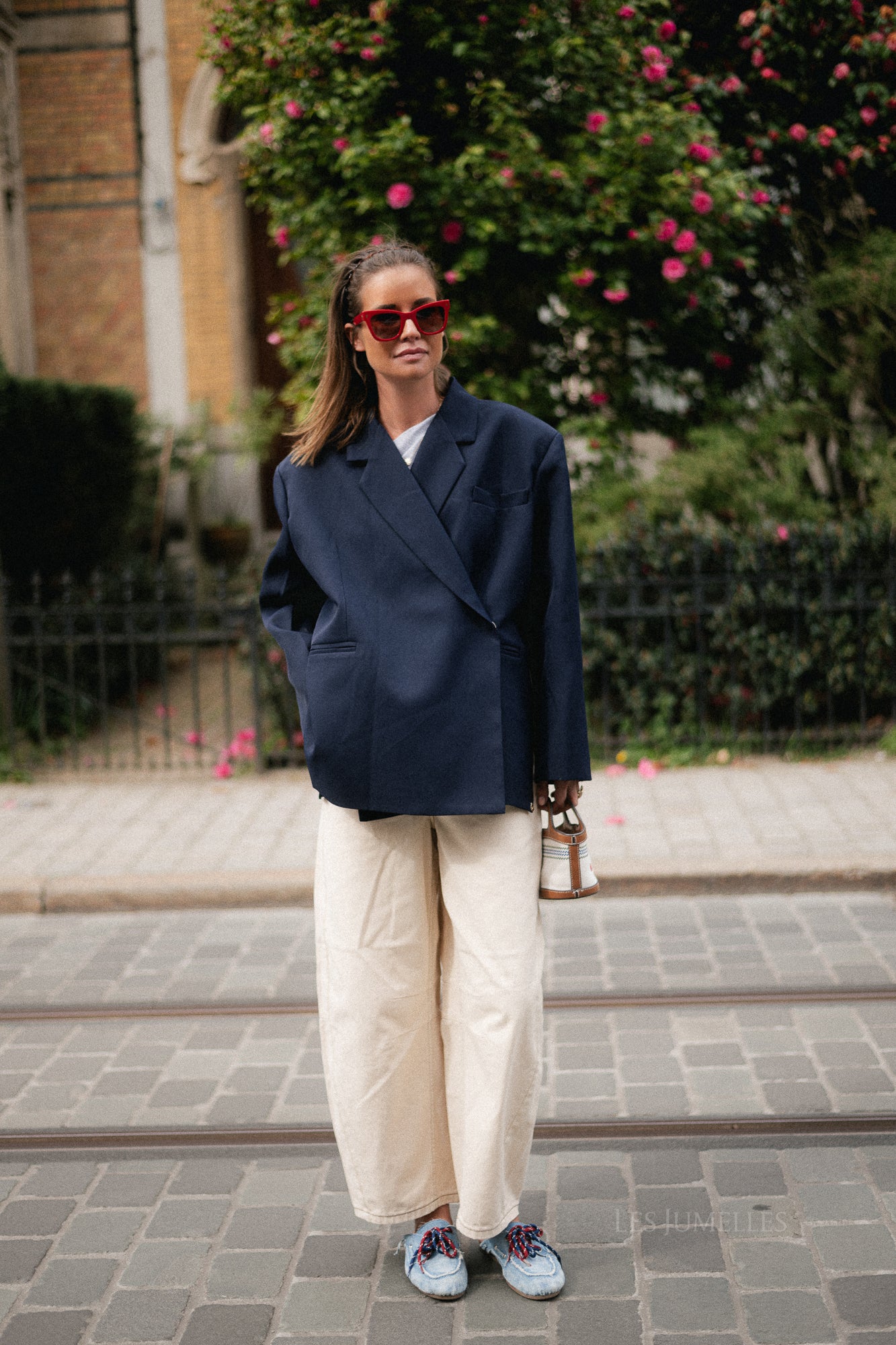 Chloe oversized blazer middernachtblauw