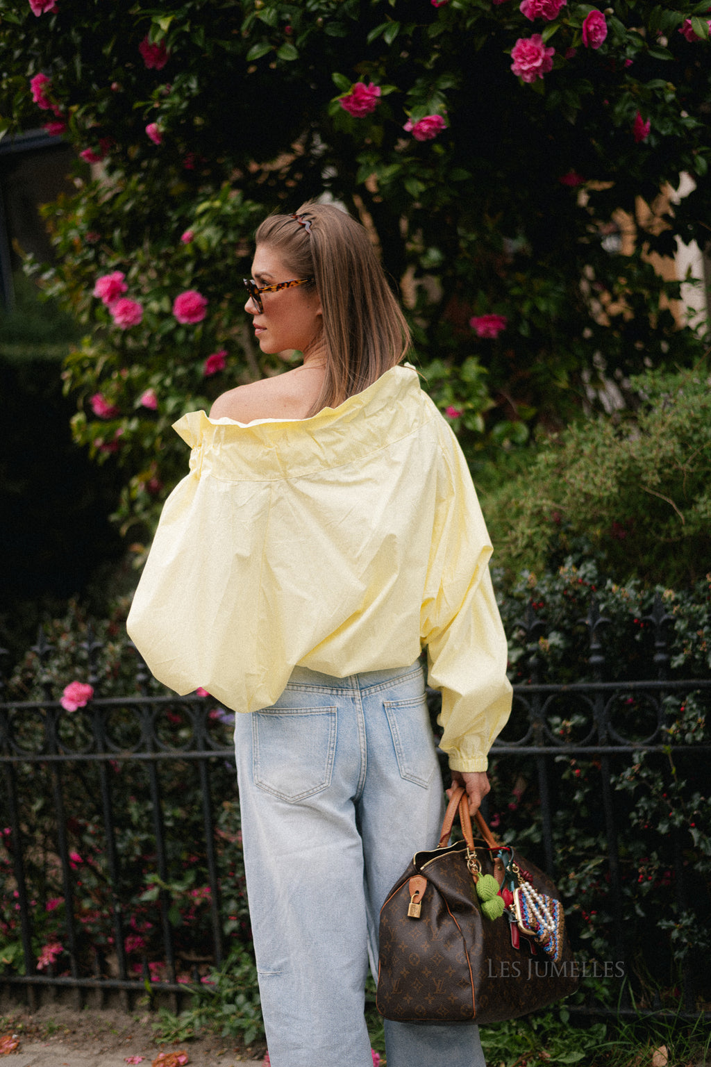 Isaline off-shoulder blouse yellow