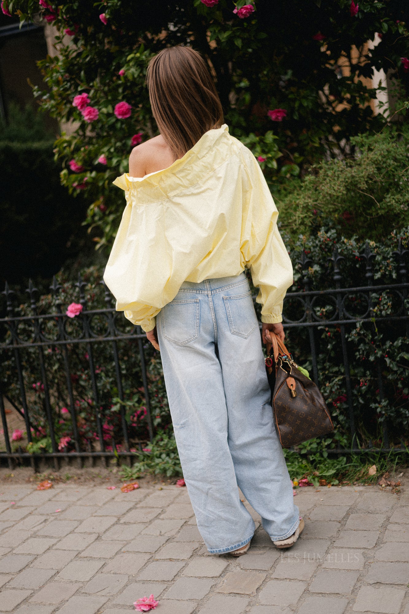 Isaline off-shoulder blouse yellow
