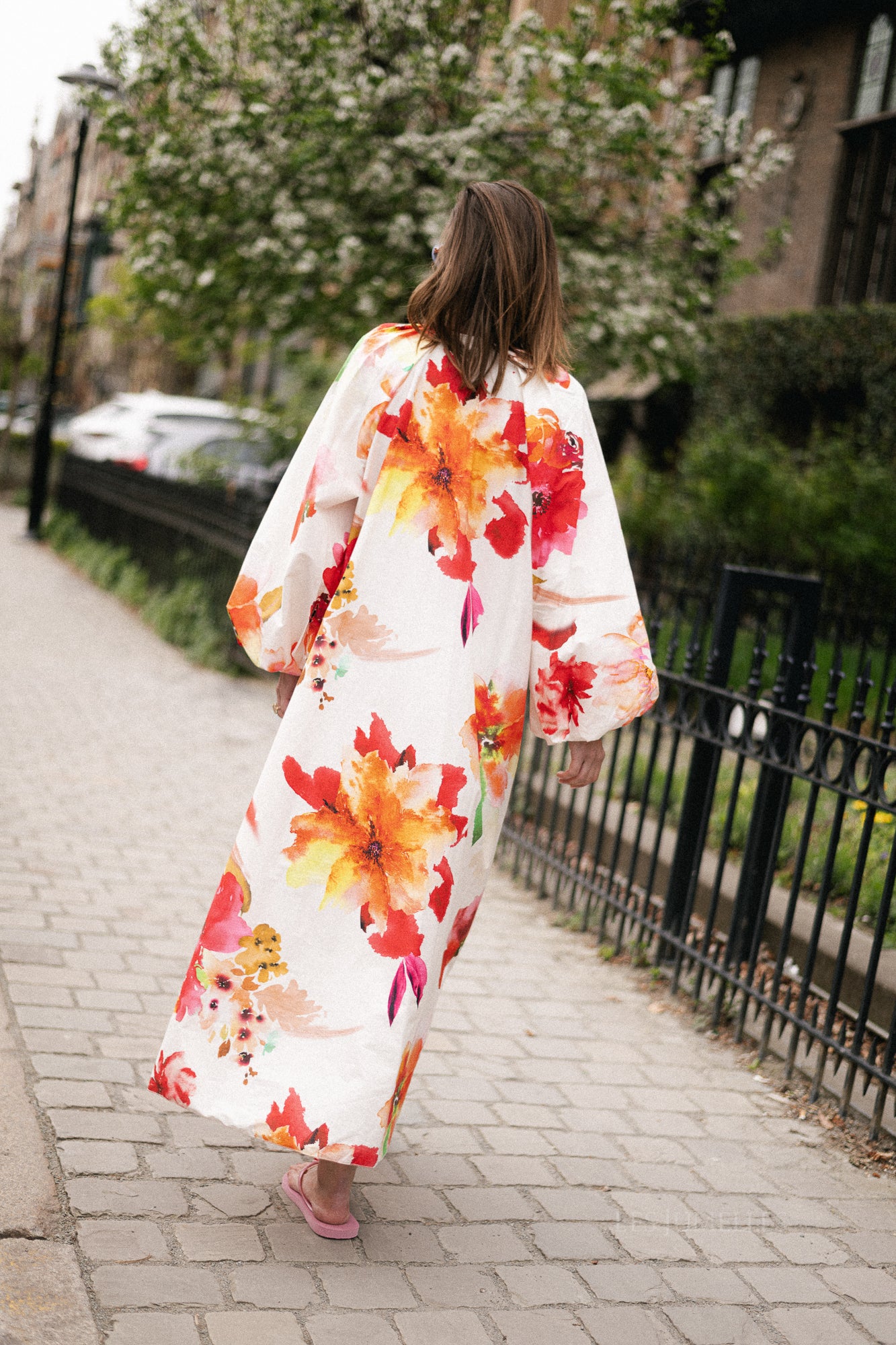 Brigitte maxi dress flowers