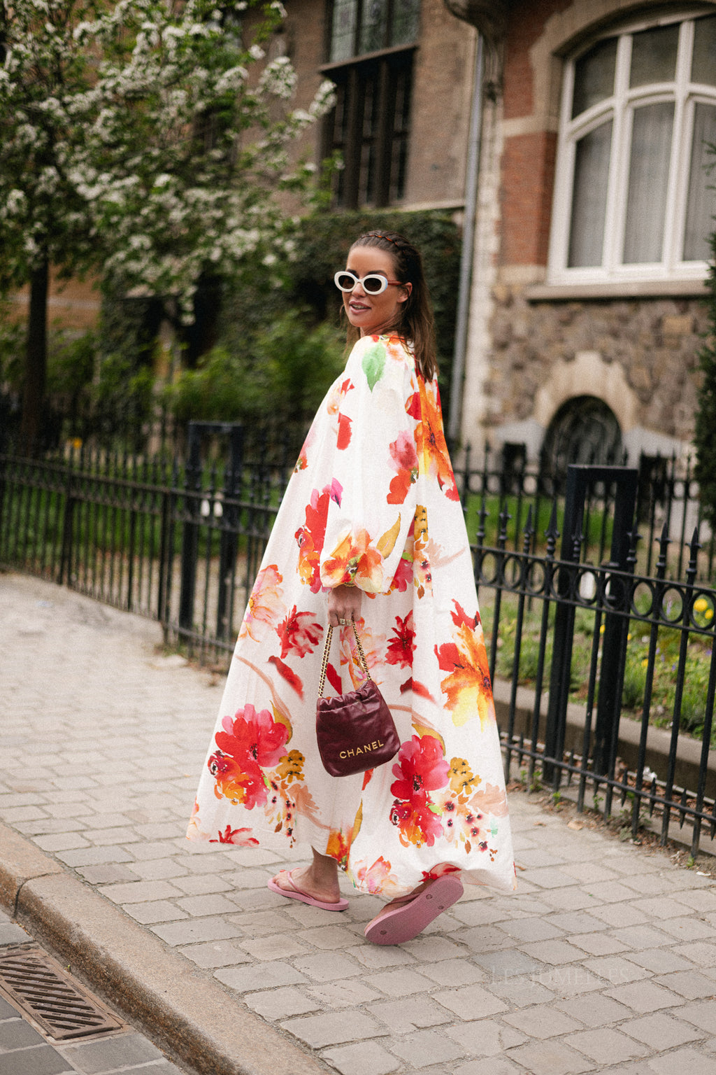 Brigitte maxi dress flowers