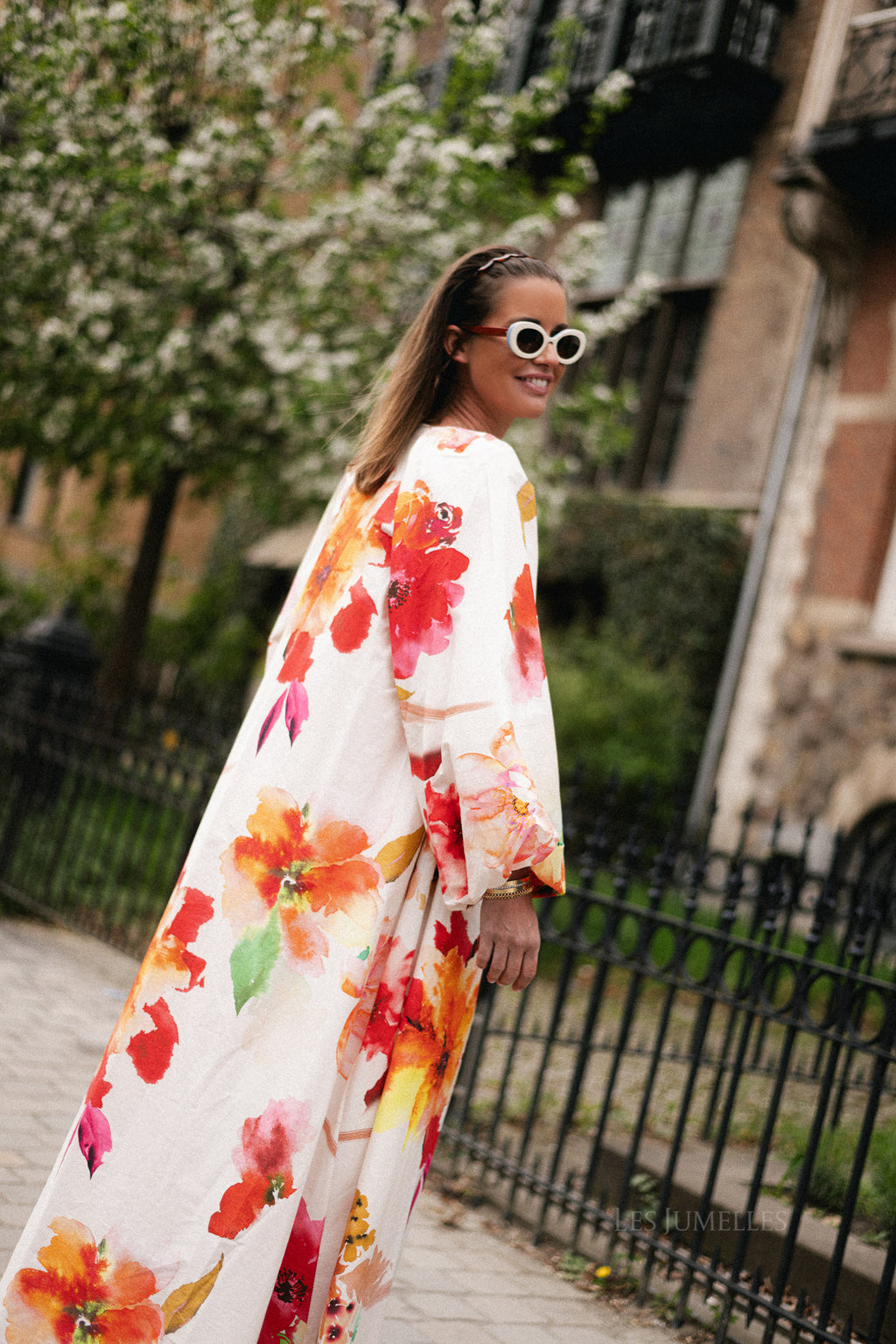 Brigitte maxi dress flowers