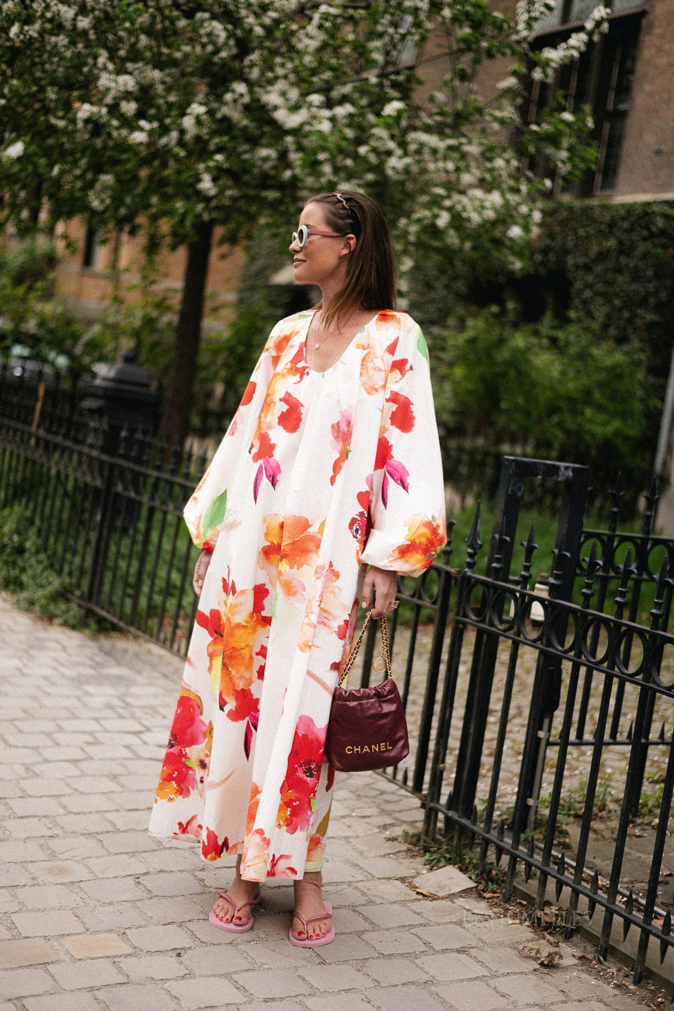 Brigitte maxi dress flowers