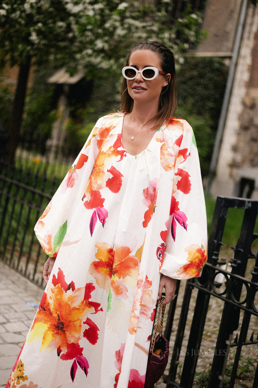 Brigitte maxi dress flowers
