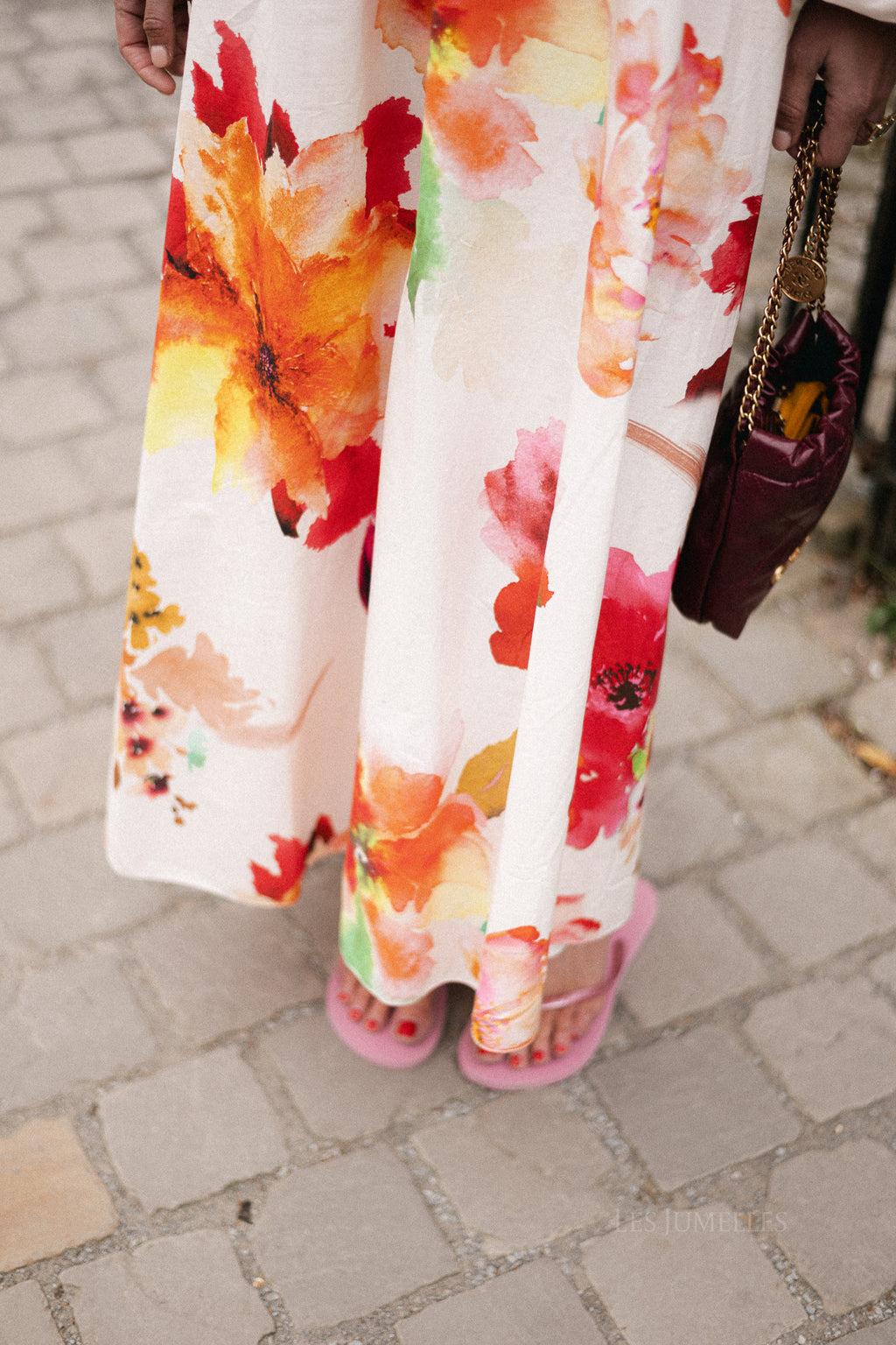 Brigitte maxi dress flowers