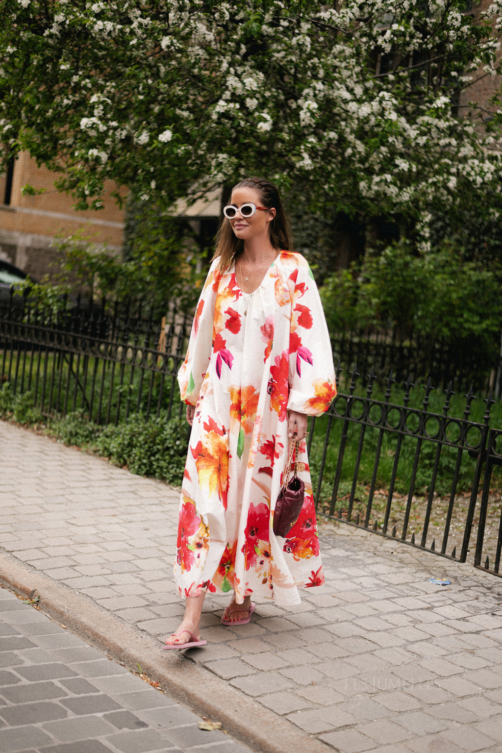 Brigitte maxi dress flowers