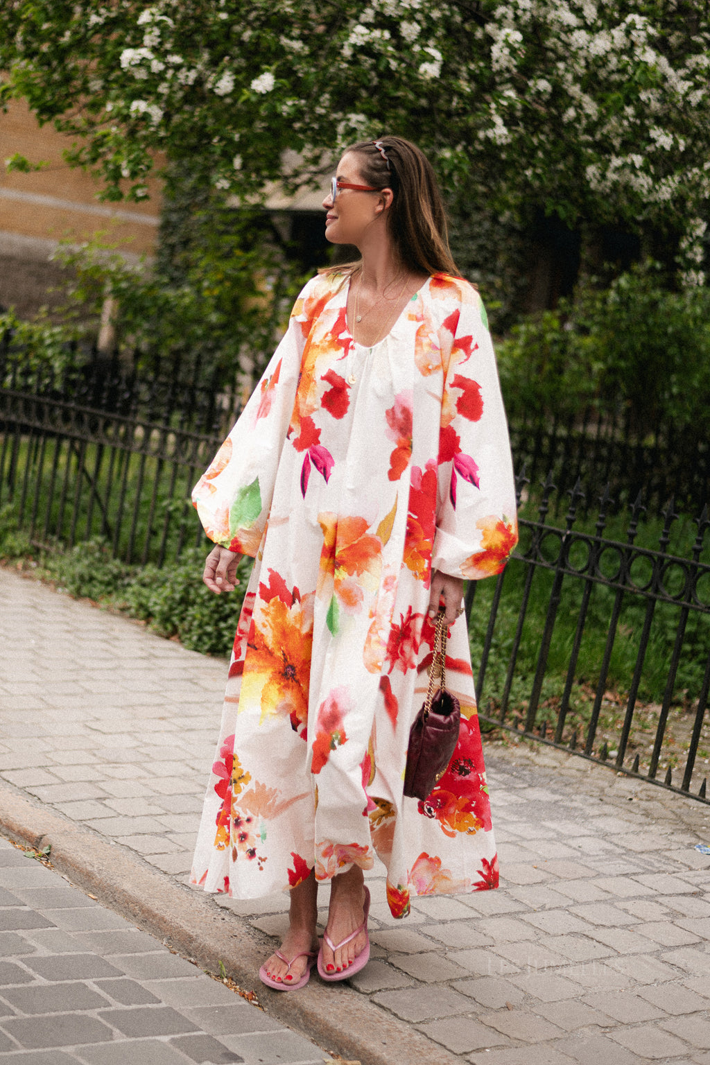 Brigitte maxi dress flowers