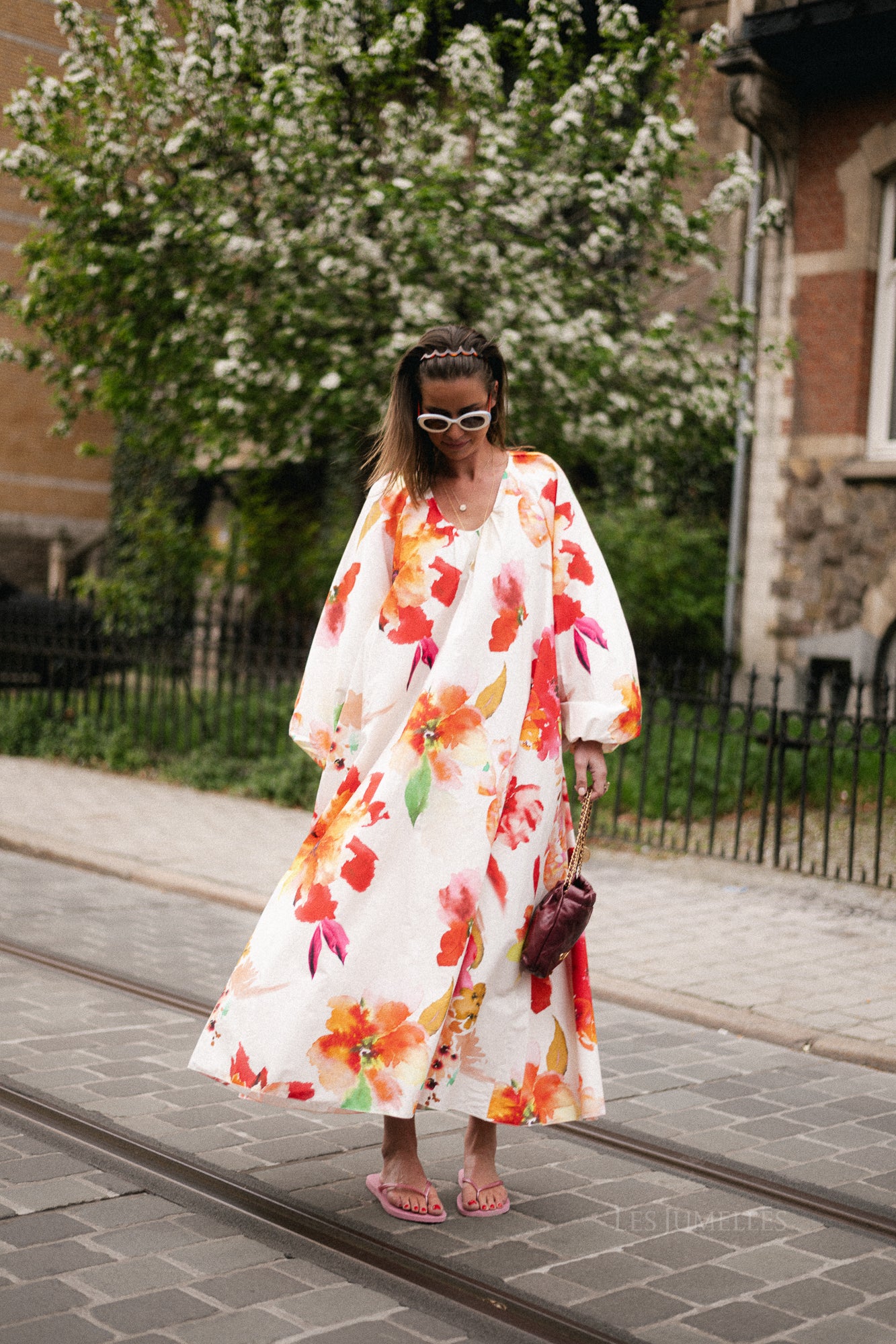 Brigitte maxi dress flowers