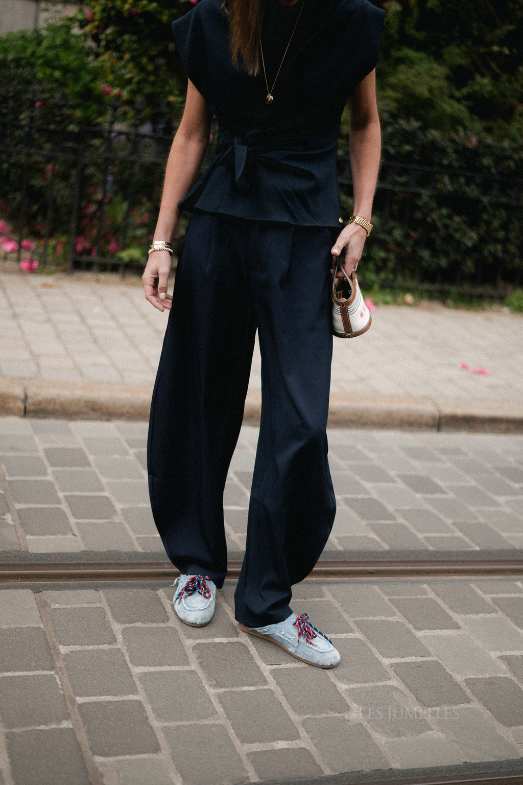 Nina broek marineblauw