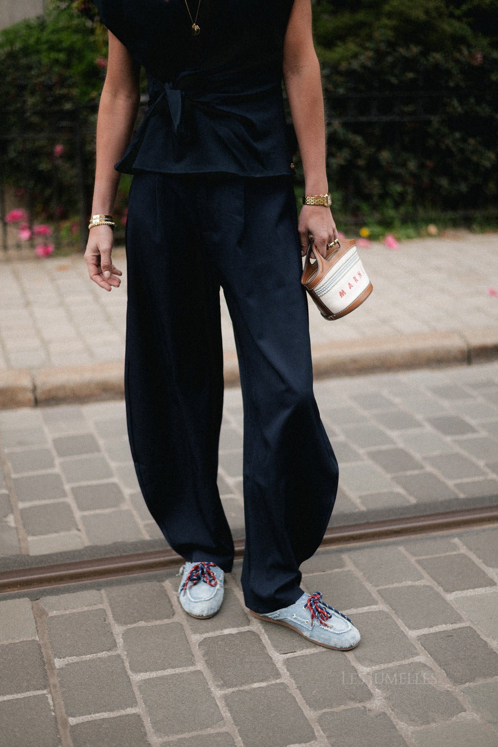 Nina broek marineblauw
