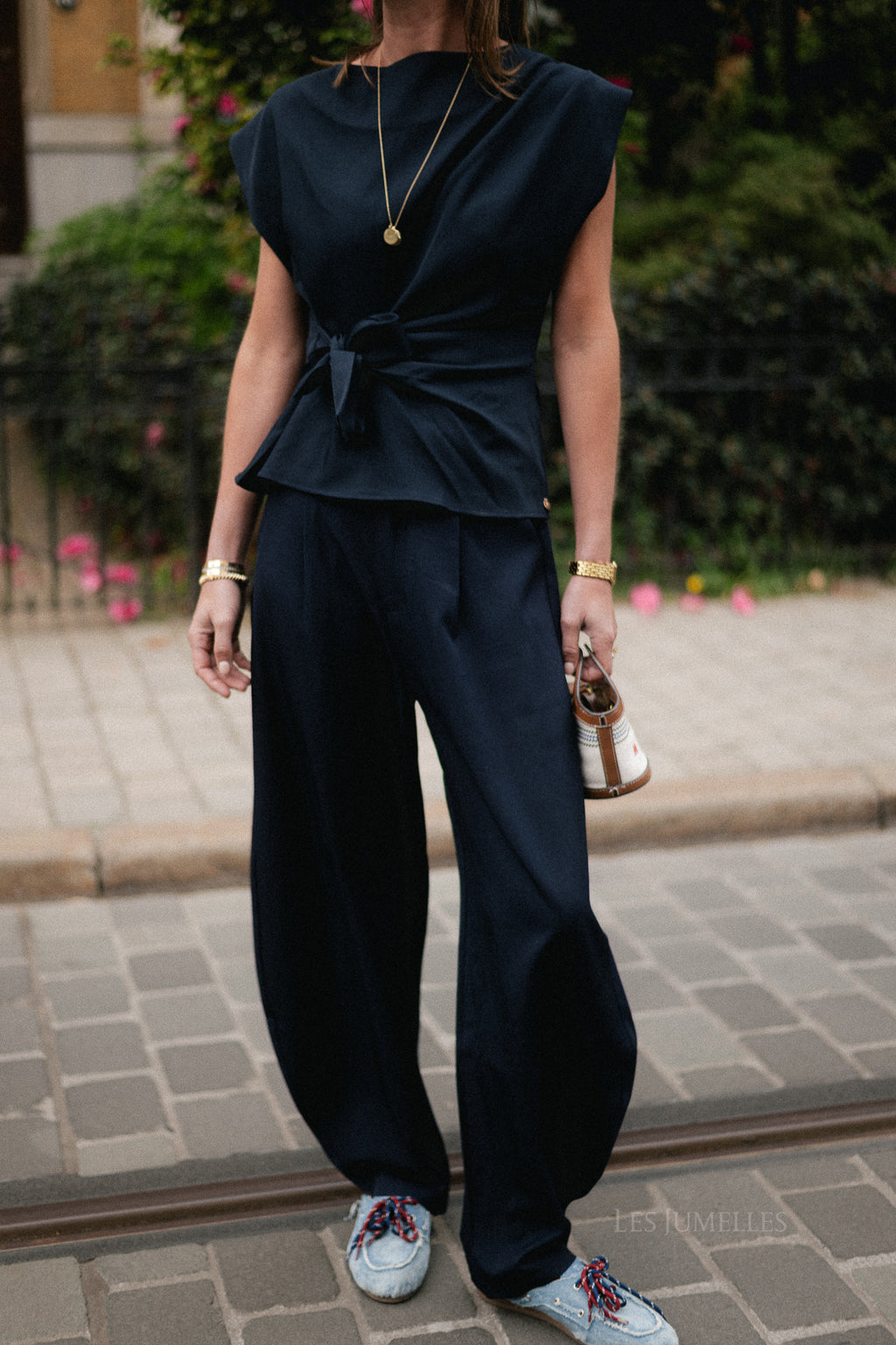 Nina broek marineblauw
