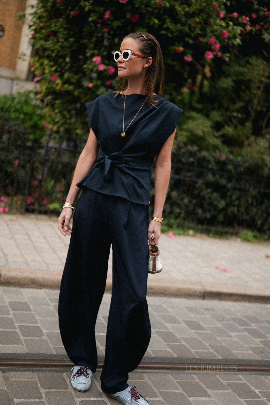 Nina broek marineblauw