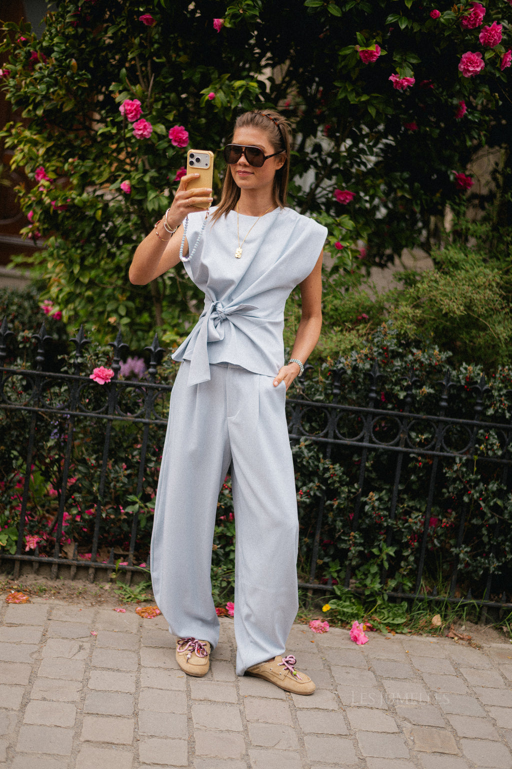 Nina pants sky blue