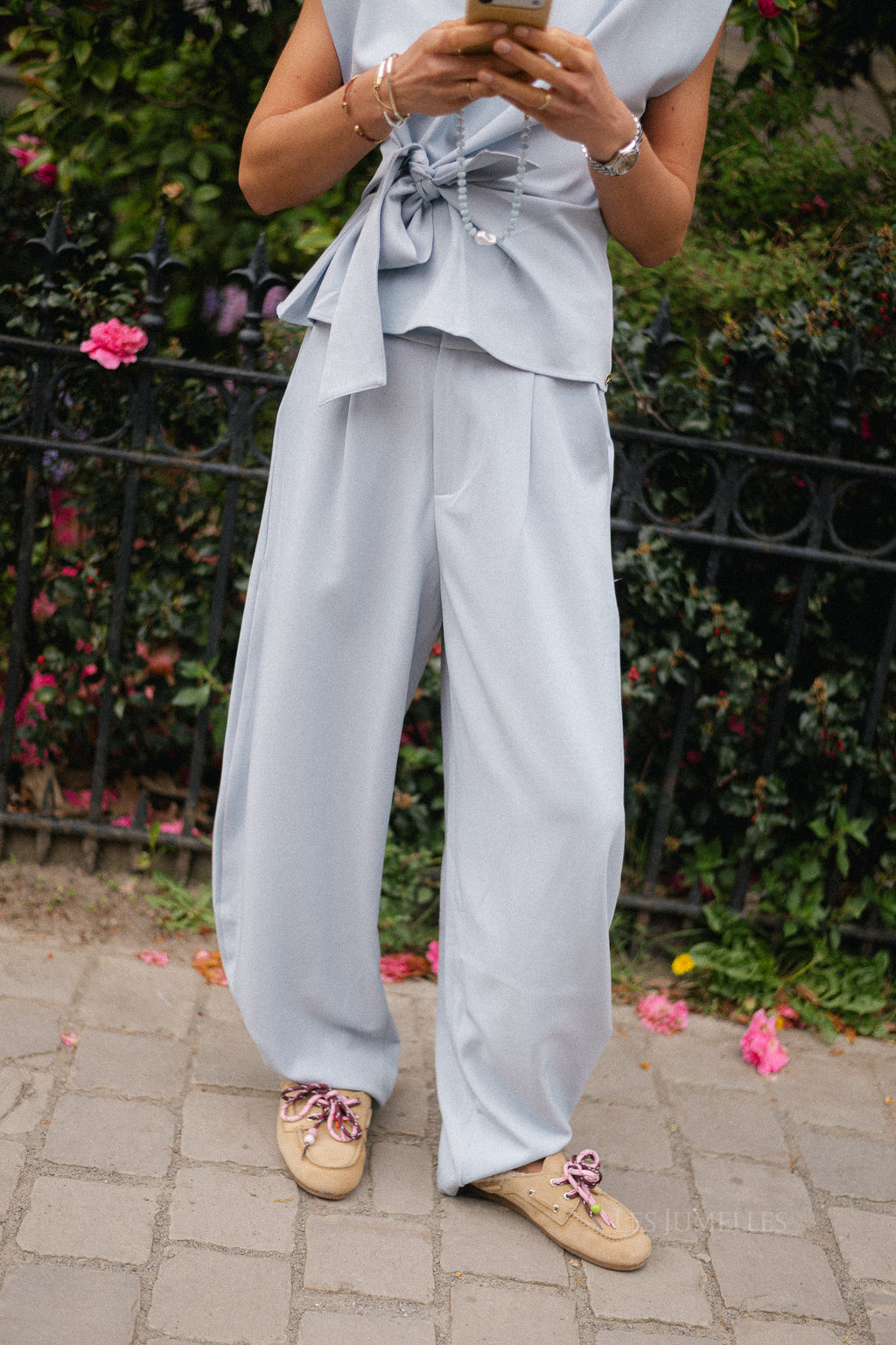 Nina pants sky blue