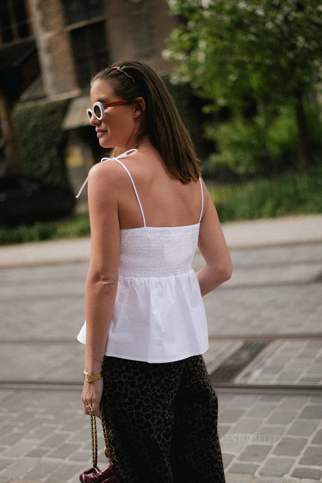 SLFDelia strap top bright white