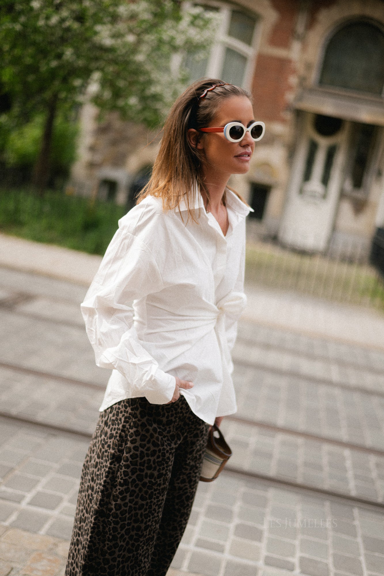 Alix tied blouse white