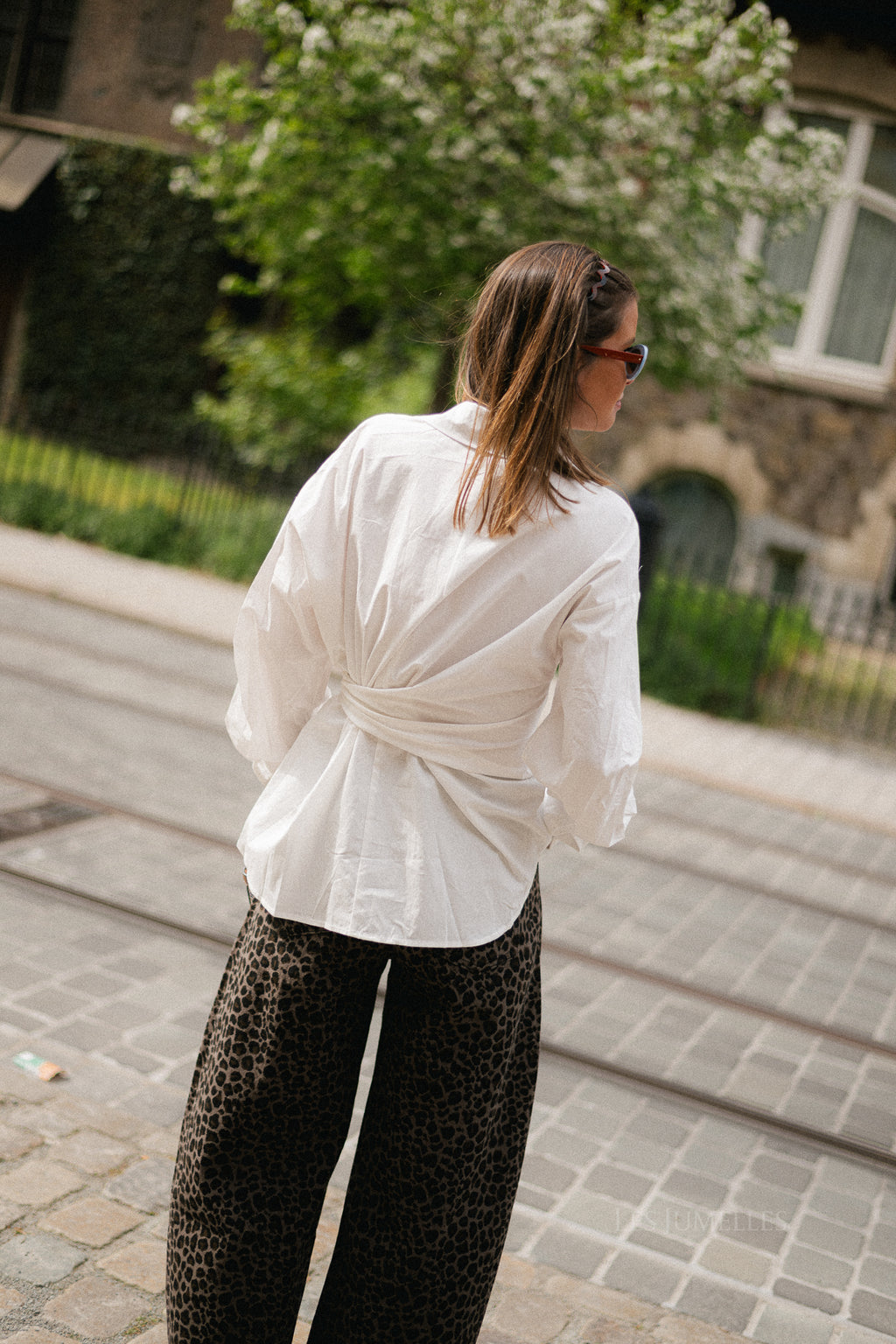Alix tied blouse white